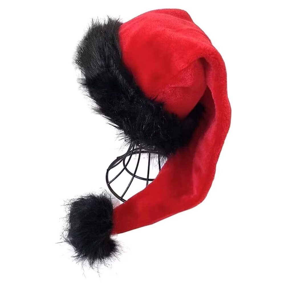 8510 Red Deluxe Adults Santa Hat for Colorful And Funny Christmas Theme
